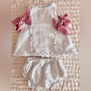 NECK & NECK spanish baby girl set 6/9M